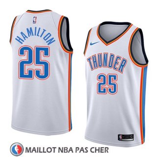 Maillot Oklahoma City Thunder Daniel Hamilton No 25 Association 2018 Blanc