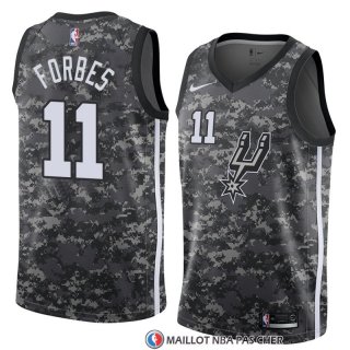 Maillot San Antonio Spurs Bryn Forbes Ville 2018 Gris