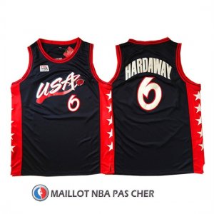 Maillot USA 1996 Hardaway 6 Noir