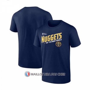Maillot Manche Courte Denver Nuggets 2023 NBA Finals Skip Pass Bleu