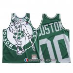 Maillot Boston Celtics Personnalise Mitchell & Ness Big Face Vert