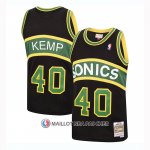 Maillot Seattle Supersonics Shawn Kemp Mitchell & Ness 1994-95 Noir