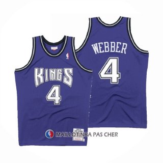 Maillot Sacramento Kings Chris Webber Mitchell & Ness 1998-99 Noir