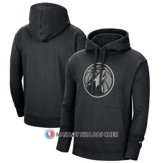 Veste a Capuche Minnesota Timberwolves Ville 2020-21 Noir