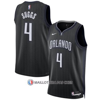 Maillot Orlando Magic Jalen Suggs NO 4 Ville 2022-23 Noir