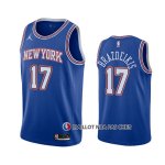 Maillot New York Knicks Ignas Brazdeikis Statement 2020-21 Bleu