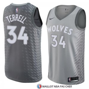 Maillot Minnesota Timberwolves Jared Terrell Ville 2018 Gris