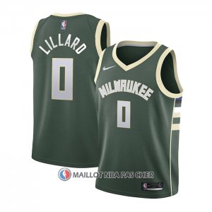 Maillot Enfant Milwaukee Bucks Damian Lillard NO 0 Icon Vert