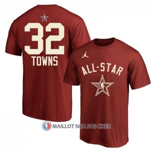 Maillot Manche Courte All Star 2024 Karl-Anthony Towns Rouge