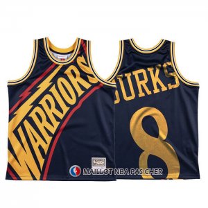 Maillot Golden State Warriors Alec Burks Mitchell & Ness Big Face Bleu