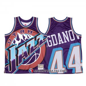 Maillot Utah Jazz Bojan Bogdanovic Mitchell & Ness Big Face Volet