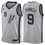 Maillot Authentique San Antonio Spurs Parker 2017-18 9 Gris