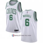 Maillot Boston Celtics Bill Russell NO 6 Association Blanc