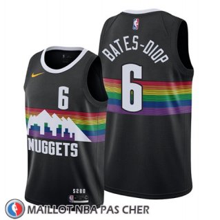 Maillot Denver Nuggets Keita Bates Diop Ville 2019-20 Noir