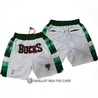 Short Milwaukee Bucks Blanc