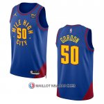 Maillot Denver Nuggets Aaron Gordon NO 50 Statement 2022-23 Bleu