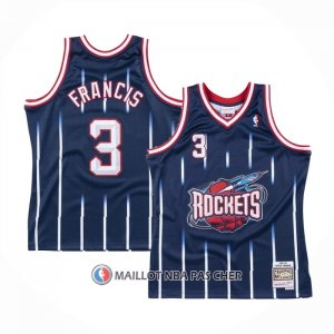 Maillot Houston Rockets Steve Francis Mitchell & Ness 1999-00 Bleu