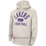 Veste a Capuche Los Angeles Lakers Performance Practice 2021-22 Blanc