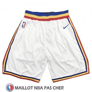 Short Golden State Warriors Hardwood Classics 2019-20 Blanc