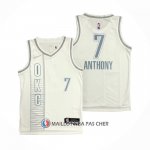 Maillot Oklahoma City Thunder Carmelo Anthony NO 7 Ville 2021-22 Blanc