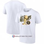 Maillot Manche Courte Denver Nuggets 2023 NBA Finals Champions Floater Trophy Blanc