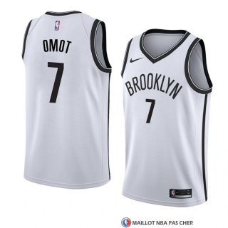 Maillot Brooklyn Nets Nuni Omot Association 2018 Blanc