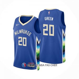 Maillot Milwaukee Bucks A. j. Green NO 20 Ville 2022-23 Bleu