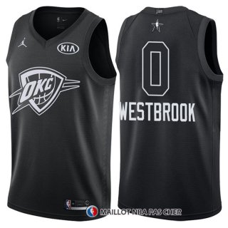 Maillot All Star 2018 Oklahoma City Thunder Russell Westbrook 0 Noir