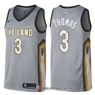 Maillot Cleveland Cavaliers Isaiah Thomas Ville 3 Gris