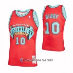 Maillot Memphis Grizzlies Mike Bibby NO 10 Mitchell & Ness 1998-99 Rouge