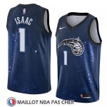 Maillot Orlando Magic Jonathan Isaac No 1 Ciudad 2018 Bleu