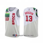 Maillot Milwaukee Bucks Malcolm Brogdon Earned Blanc