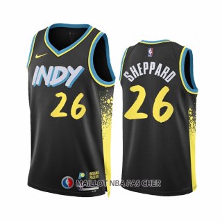 Maillot Indiana Pacers Ben Sheppard NO 26 Ville 2023-24 Noir