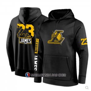 Veste a Capuche Los Angeles Lakers LeBron James Noir