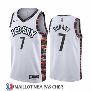 Maillot Brooklyn Nets Kevin Durant Ville 2019-20 Blanc