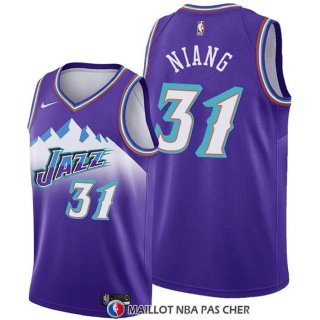 Maillot Utah Jazz Georges Niang Hardwood Classics 2019-20 Volet