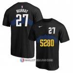 Maillot Manche Courte Denver Nuggets Jamal Murray Ville 2023-24 Noir