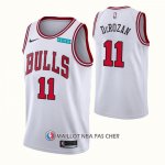 Maillot Chicago Bulls Demar Derozan NO 11 Association 2021 Blanc
