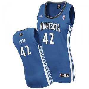 Maillot Femme de Love Minnesota Timberwolves #42 Bleu