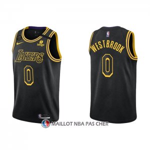Maillot Los Angeles Lakers Russell Westbrook NO 0 Mamba 2021-22 Noir