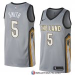 Maillot Cleveland Cavaliers JR Smith Ville 2018 Gris