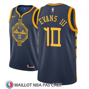 Maillot Golden State Warriors Jacob Evans Iii No 10 Ciudad 2018-19 Bleu