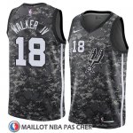 Maillot San Antonio Spurs Lonnie Walker Iv Ciudad 2018 Gris