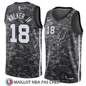 Maillot San Antonio Spurs Lonnie Walker Iv Ciudad 2018 Gris
