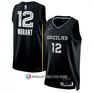 Maillot Memphis Grizzlies Ja Morant NO 12 Select Series Noir