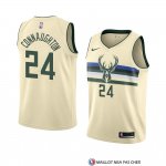 Maillot Milwaukee Bucks Pat Connaughton Ville 2018 Crema