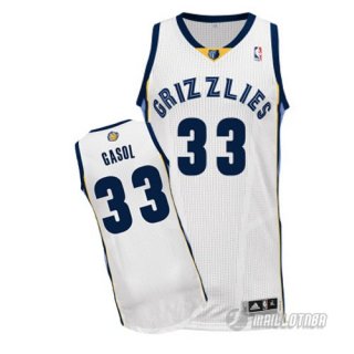 Maillot Blanc Gasol Memphis Grizzlies Revolution 30