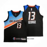 Maillot Oklahoma City Thunder Paul George NO 13 Ville 2020-21 Noir