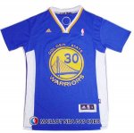 Maillot Authentique Manche Courte Golden State Warriors Curry 30 Bleu