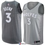 Maillot Minnesota Timberwolves Anthony Marron Ville 2018 Gris